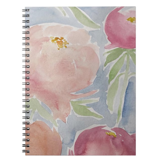 Caderno Espiral Notebook FLORAL Watercolor (Frente)
