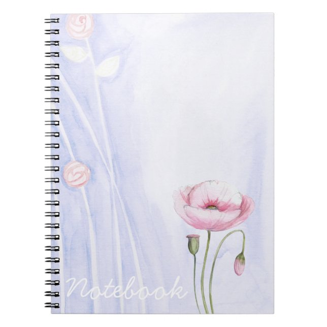 Caderno Espiral Notebook Flores (Frente)