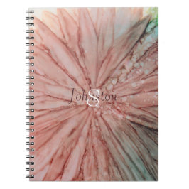 Caderno Espiral Notebook "Flores Pinkish" Personalize