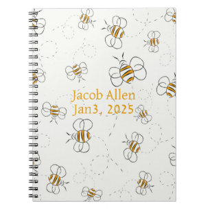 Caderno Espiral Notebook Flying Bee Baby