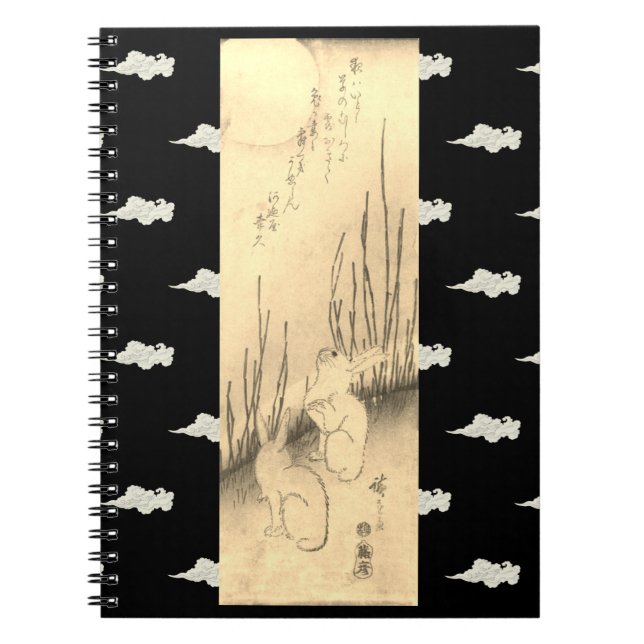 Caderno Espiral Notebook fotográfico (80 páginas B&W) DOIS BUNNIES (Frente)