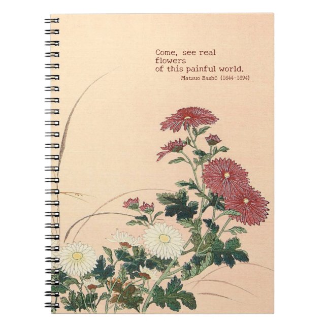 Caderno Espiral Notebook fotográfico espiral "Flores internas" (Frente)
