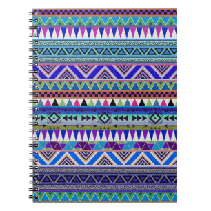 Caderno Espiral Notebook fotográfico/padrão tribal