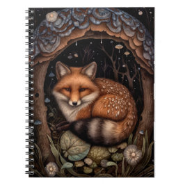 Caderno Espiral Notebook Fox Spiral Meia-Noite