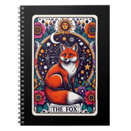 Caderno Espiral Notebook Fox Spirit Tarot Card