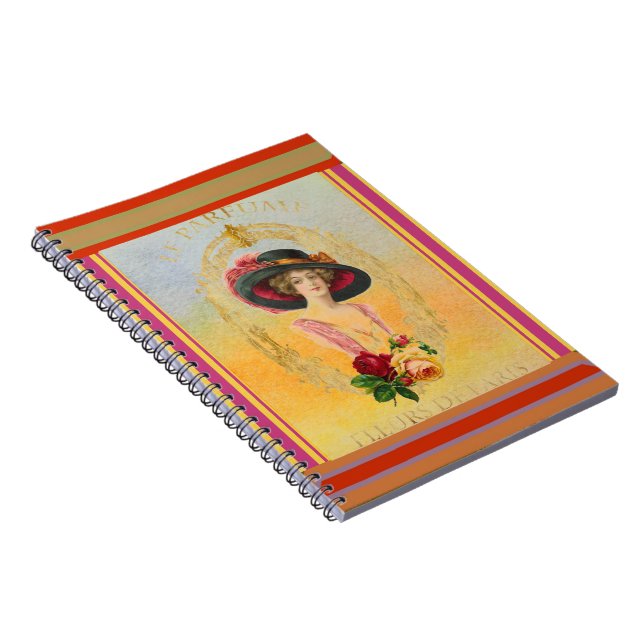 Caderno Espiral Notebook francês Vintage (Lado Direito)