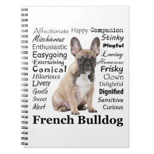 Caderno Espiral Notebook Frenchie Traits