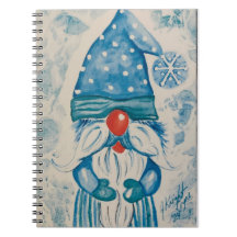 Notebook Frosty Gnome Spiral