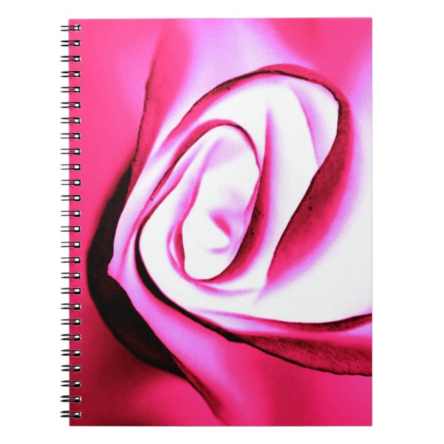 Caderno Espiral Notebook Fuchsia Rosa brilhante (Frente)