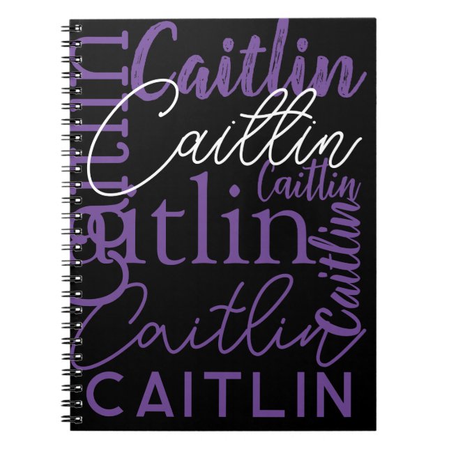 Caderno Espiral Notebook Funky Urban Name (Frente)