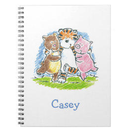 Caderno Espiral Notebook Furry Friends Trio Spiral