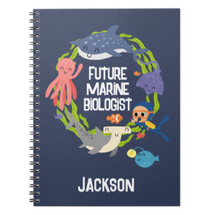 Caderno Espiral Notebook Futuro Biólogo Marinho
