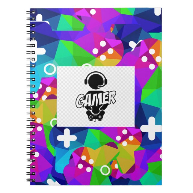 CADERNO ESPIRAL NOTEBOOK "GAMER" SPIRAL BOUND (Frente)