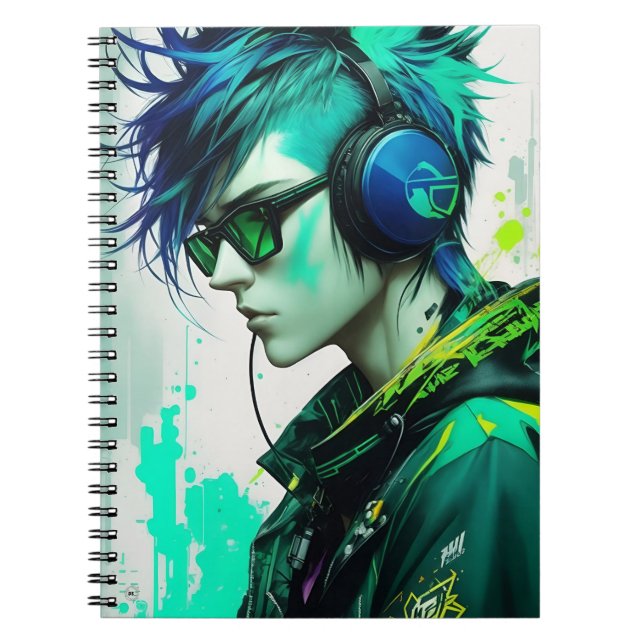 Caderno Espiral Notebook Games and Music (Frente)