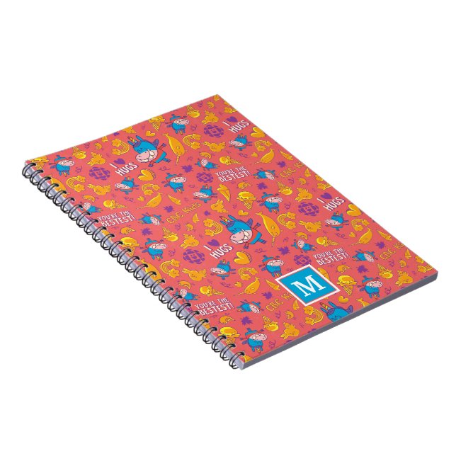 Caderno Espiral Notebook Gary Pattern Monograma (Lado Direito)
