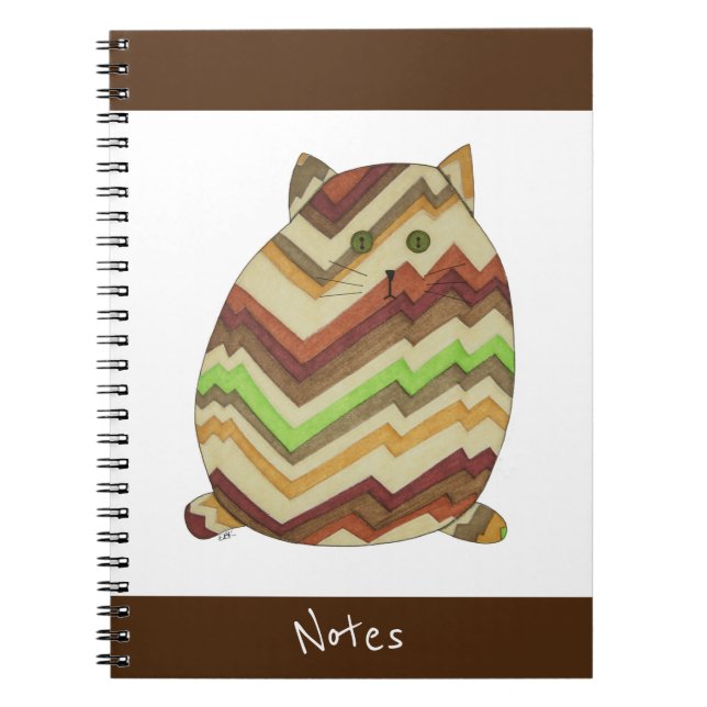 Caderno Espiral Notebook Gato Gordo (Frente)