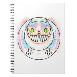 Caderno Espiral Notebook Gato Gordo Cheshire Cat Spiral