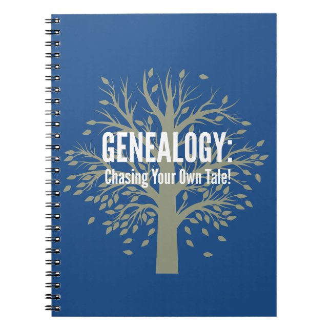 Caderno Espiral Notebook Genealogico de Espiral (Azul) (Frente)