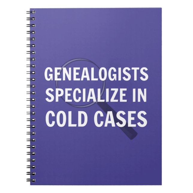 Caderno Espiral Notebook Genealógico-Espiral (Roxo) (Frente)