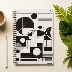 Caderno Espiral Notebook Geométrico Moderno