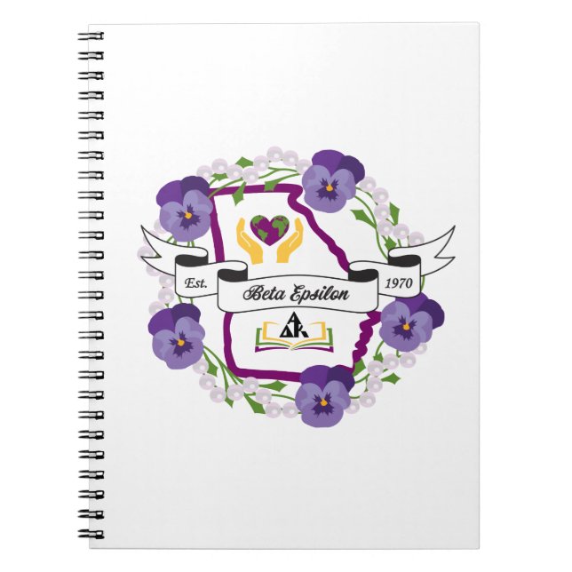 Caderno Espiral Notebook Georgia Beta Epsilon (Frente)