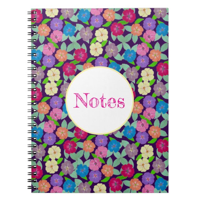 Caderno Espiral Notebook Geranium Flower (Frente)