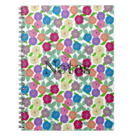 Caderno Espiral Notebook Geranium Flower