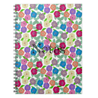 Caderno Espiral Notebook Geranium Flower