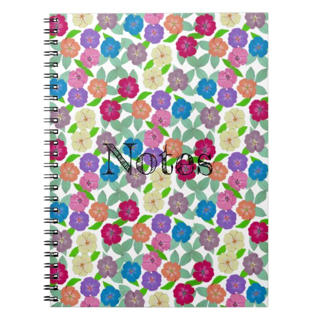 Caderno Espiral Notebook Geranium Flower (Frente)