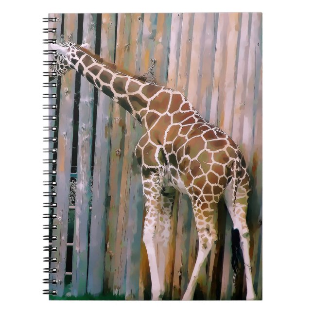 Caderno Espiral notebook girafa (Frente)