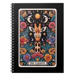 Caderno Espiral Notebook Giraffe Spirit Tarot Card