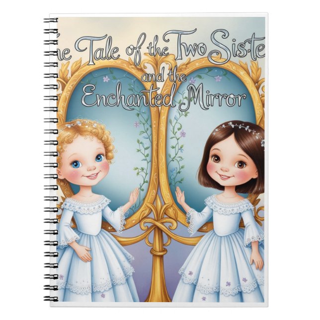 Caderno Espiral Notebook giro e Na moda para espirais para meninas (Frente)