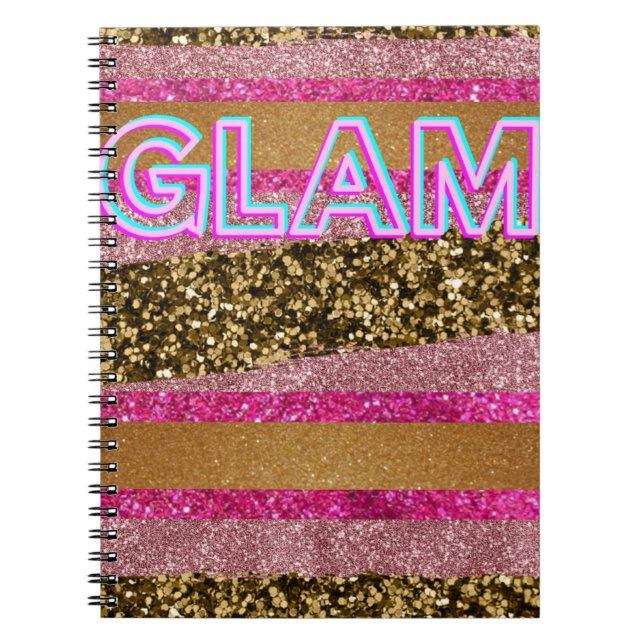 Caderno Espiral notebook glam (Frente)