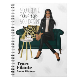 Caderno Espiral Notebook Glam Chic Coffee Boss