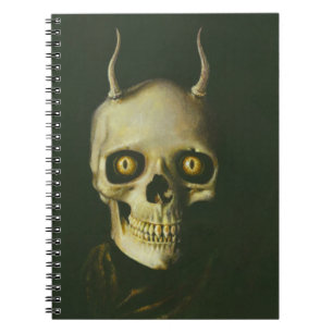 Caderno Espiral Notebook Gótico Demônio Skull