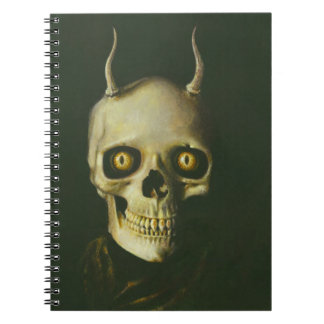 Caderno Espiral Notebook Gótico Demônio Skull