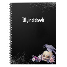 Notebook Gótico - Diário estético escuro