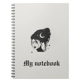 Caderno Espiral Notebook Gótico-Uso - Diário de beleza escura
