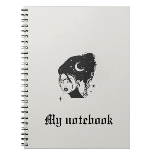 Caderno Espiral Notebook Gótico-Uso - Diário de beleza escura