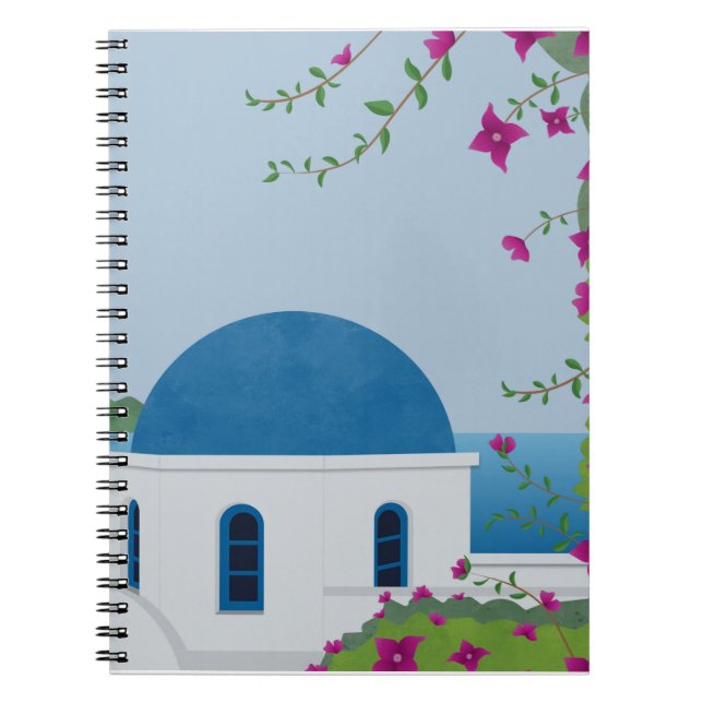 Caderno Espiral Notebook grécia (Frente)