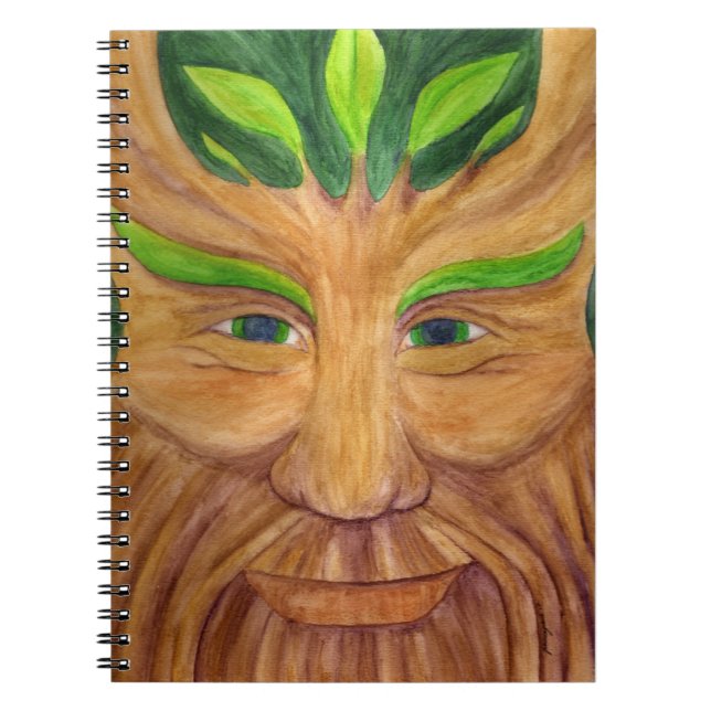 Caderno Espiral Notebook Green Man (Frente)