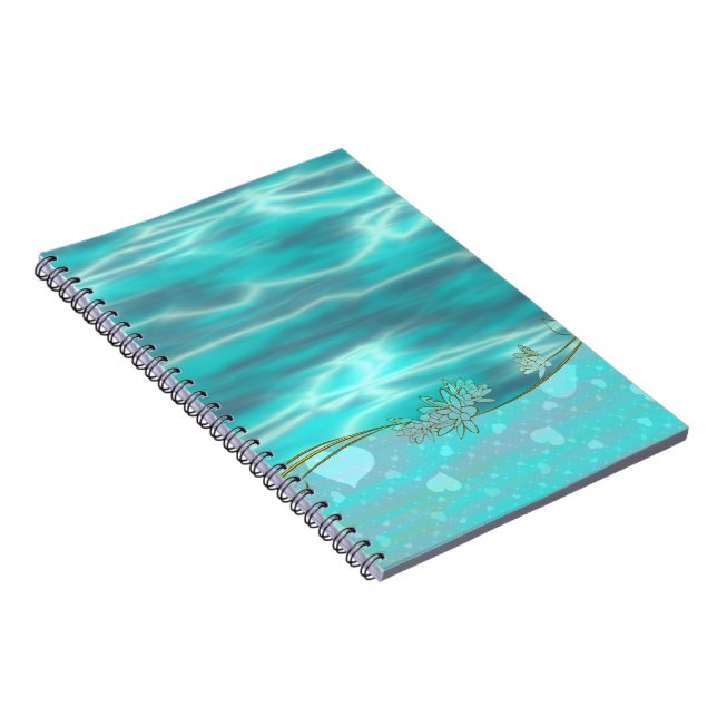 Caderno Espiral Notebook Green Water (Lado Direito)