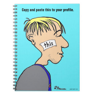 Caderno Espiral Notebook Green Weenii "Colar isso no seu perfil"