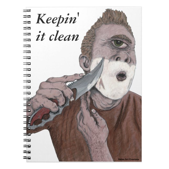 Caderno Espiral Notebook grego Cyclops Knife S mitologia Arte (Frente)