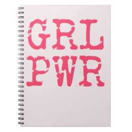 Caderno Espiral Notebook GRL PWR (potência das namoradas)