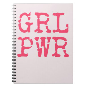 Caderno Espiral Notebook GRL PWR (potência das namoradas)