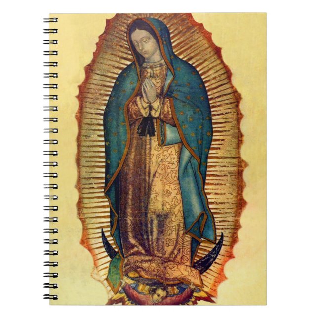 Caderno Espiral Notebook Guadalupe Virgin Mary (Frente)