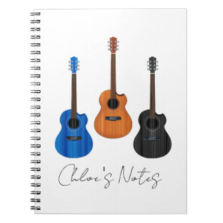 Caderno Espiral Notebook Guitar Trio Spiral