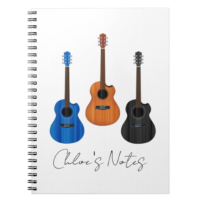 Caderno Espiral Notebook Guitar Trio Spiral (Frente)