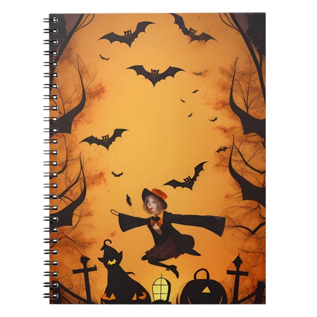 Caderno Espiral notebook halloween (Frente)